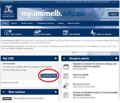 my unimelb lms.